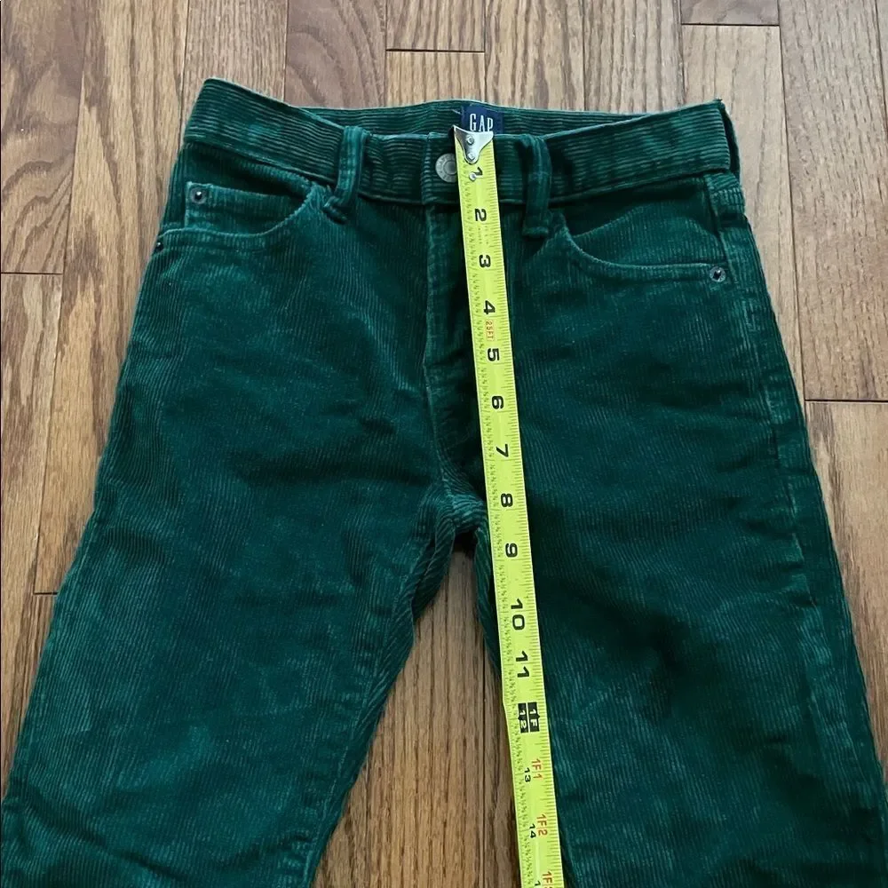 GAP Kids Regular Stretch Slim Corduroy Green Boy’s Pants Sz 7